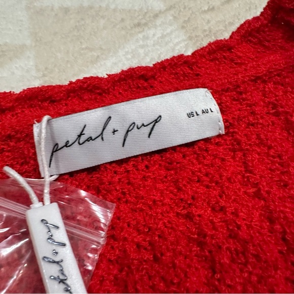 Petal and pup DAVIS KNIT VEST - RED - Picture 3 of 3